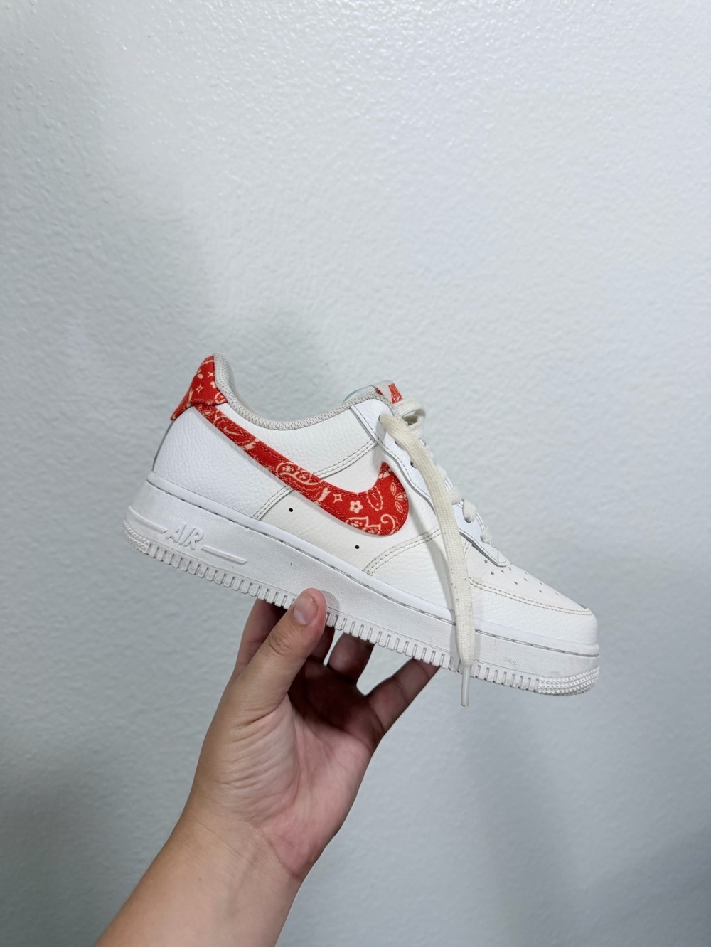 Nike af1 orange and white